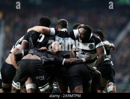 Twickenham, London, UK. 16 Nov, 2019. Internationalen Rugby, Barbaren gegen Fidschi; Tendai Mtawarira von Barbaren in der Scrum-redaktionelle Verwendung Credit: Aktion plus Sport/Alamy leben Nachrichten Stockfoto