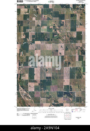 USGS TOPO Karte MInnesota MN Ellerth 20100818 TM Wiederherstellung Stockfoto
