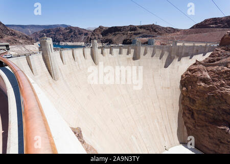 NEVADA, USA - 21. Mai 2012. Hoover Dam in Nevada, USA. Der Damm ist in der Lage, über 2000 Megawatt Strom. Stockfoto