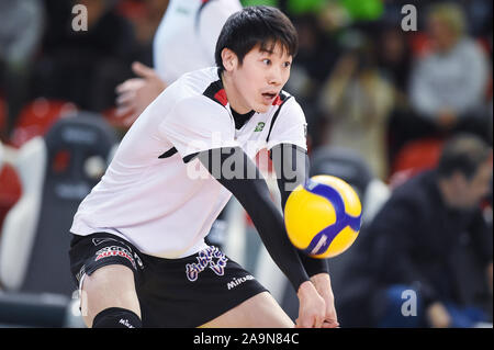 Padua, Italien. 14 Nov, 2019. Yuki Ishikawa (Padova), 14. November 2019 - Volleyball: eine Serie Match zwischen Kioene Padova 1-3 Sir Sicherheit Conad Perugia an Kioene Arena in Padua, Italien. Credit: Itaru Chiba/LBA/Alamy leben Nachrichten Stockfoto