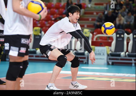 Padua, Italien. 14 Nov, 2019. Yuki Ishikawa (Padova), 14. November 2019 - Volleyball: eine Serie Match zwischen Kioene Padova 1-3 Sir Sicherheit Conad Perugia an Kioene Arena in Padua, Italien. Credit: Itaru Chiba/LBA/Alamy leben Nachrichten Stockfoto