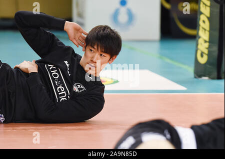 Padua, Italien. 14 Nov, 2019. Yuki Ishikawa (Padova), 14. November 2019 - Volleyball: eine Serie Match zwischen Kioene Padova 1-3 Sir Sicherheit Conad Perugia an Kioene Arena in Padua, Italien. Credit: Itaru Chiba/LBA/Alamy leben Nachrichten Stockfoto