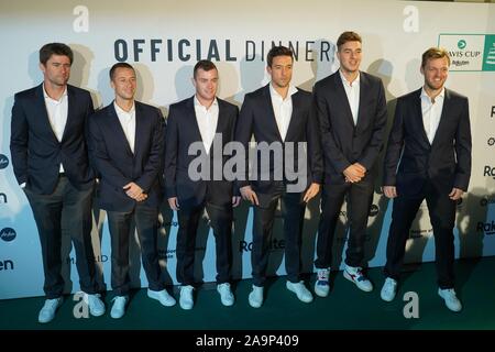 Madrid, Spanien. 16 Nov, 2019. team Fotoshooting für Davis Cup Offizielles Abendessen 2019 in Madrid am Samstag, den 16. November 2019 Credit: CORDON PRESSE/Alamy leben Nachrichten Stockfoto