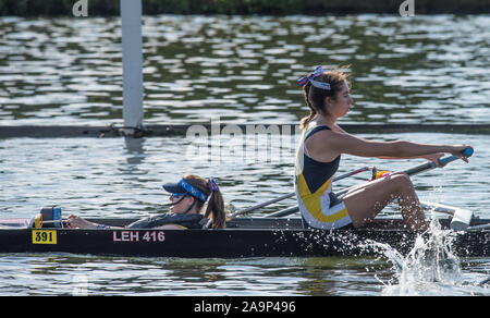 Henley. Berks, Großbritannien. Hitze der J4+. Merion Gnade Acad. Konkurrierende am Henley Regatta 2017 von Frauen. Rudern auf, Henley erreichen. Themse. Samstag, 17.06.2017. [Pflichtfeld Credit Peter SPURRIER/Intersport Bilder] Stockfoto