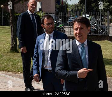 IL PREMIER GIUSEPPE CONTE ALL'Università "ROMA TRE AL CONVEGNO IL DIRITTO PATRIMONIALE' Stockfoto