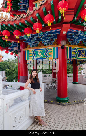 Thean Hou Tempel ist einer der ältesten und größten Tempel in Südostasien. Es ist eine beliebte Touristenattraktion in Kuala Lumpur in Malaysia. Stockfoto