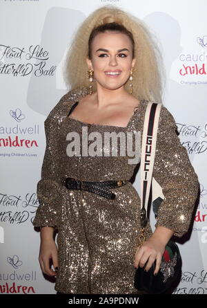 London, Großbritannien. 16 Nov, 2019. Tallia Sturm nimmt an den Caudwell Kinder Schweben wie ein Schmetterling Kugel am Grosvenor House in London. Credit: SOPA Images Limited/Alamy leben Nachrichten Stockfoto