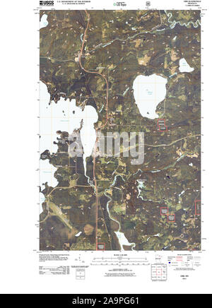 USGS TOPO Karte MInnesota MN Orr 20110331 TM Wiederherstellung Stockfoto