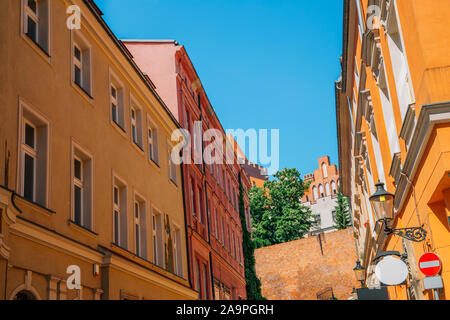 Altstadt Straße in Poznan, Polen Stockfoto