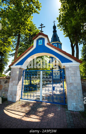 Orthodoxe Kirche in Puchly Village, nord-östlichen Polen, Europa Stockfoto