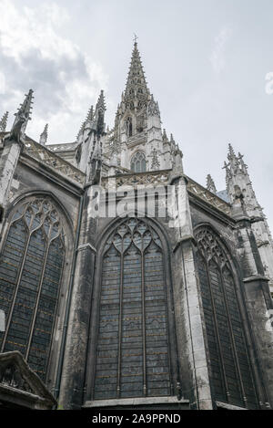 Rouen, Seine-Maritime/Frankreich - 12. August 2019: Blick auf die historischen spätgotischen Kirche von Saint Martin in Rouen Stockfoto