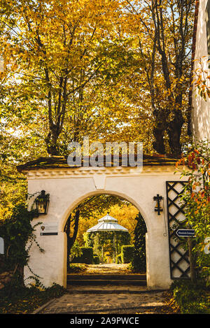 Stubenberg, Steiermark - Österreich 22.10.2016: Schloss Herberstein in Europa. Gärten, Ort für Touristen Reiseziel. Stockfoto