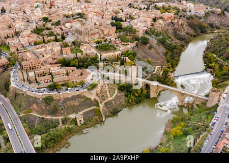 San Martin Brücke oder Puente San Martín, Toledo, Spanien Stockfoto