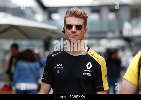 Sao Paulo, Brasilien. 16 Nov, 2019. Nico Hulkenberg (Ger), Renault F1 Team RS 19, 2019 portraitN während der Formel-1-Weltmeisterschaft, Brasilien Grand Prix vom 15. bis 17. November in Sao Paulo, Brasilien - | Verwendung der weltweiten Kredit: dpa/Alamy leben Nachrichten Stockfoto