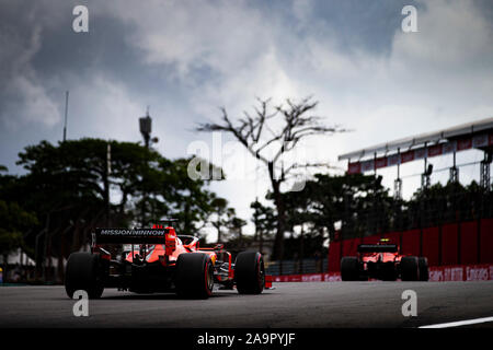 Sao Paulo, Brasilien. 16 Nov, 2019. 05 VETTEL Sebastian (Ger), Scuderia Ferrari SF 90, Aktion während der 2019-Formel-1-Weltmeisterschaft, Brasilien Grand Prix vom 15. bis 17. November in Sao Paulo, Brasilien - | Verwendung der weltweiten Kredit: dpa/Alamy leben Nachrichten Stockfoto