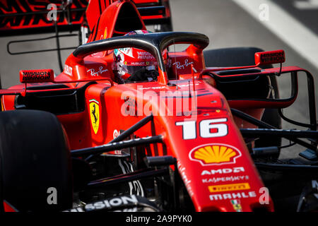 Sao Paulo, Brasilien. 16 Nov, 2019. 16 Charles Leclerc (Mco), Scuderia Ferrari SF 90, Aktion während der 2019-Formel-1-Weltmeisterschaft, Brasilien Grand Prix vom 15. bis 17. November in Sao Paulo, Brasilien - | Verwendung der weltweiten Kredit: dpa/Alamy leben Nachrichten Stockfoto