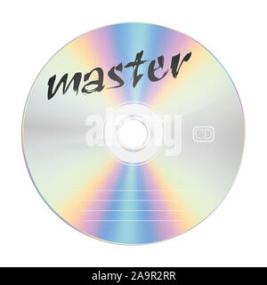 Ein Bild von einem security Compact Disc Master Stockfoto