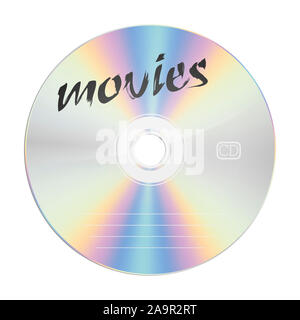 Ein Bild von einem Security compact disc Filme Stockfoto