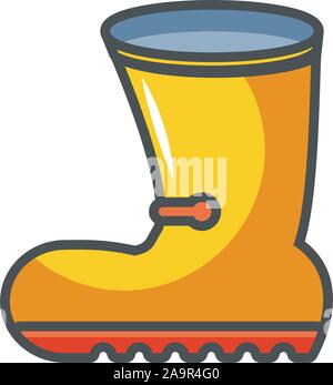 Gummimanschette industrielle Sicherheit füllen Vector Illustration Stock Vektor