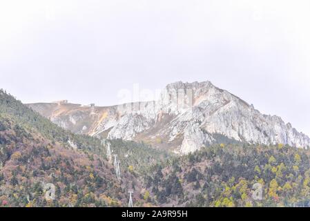 Die schöne Landschaft von shika Snow Mountain im Shangri-La Stockfoto