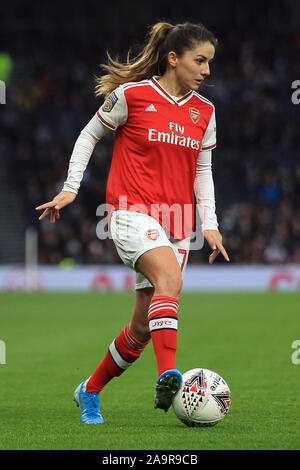 London, Großbritannien. 17. Nov, 2019. Danielle van de Donk von Arsenal Frauen in Aktion. Super League Barclays FA Women's Match, Tottenham Hotspur Frauen v Arsenal Frauen an der Tottenham Hotspur Stadion in London am Sonntag, 17. November 2019. Dieses Bild dürfen nur für redaktionelle Zwecke verwendet werden. Nur die redaktionelle Nutzung, eine Lizenz für die gewerbliche Nutzung erforderlich. Keine Verwendung in Wetten, Spiele oder einer einzelnen Verein/Liga/player Publikationen. pic von Steffan Bowen/Andrew Orchard sport Fotografie/Alamy Live news Credit: Andrew Orchard sport Fotografie/Alamy leben Nachrichten Stockfoto