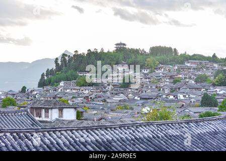 Stadtbild der Altstadt von Lijiang, Yunnan, China Stockfoto