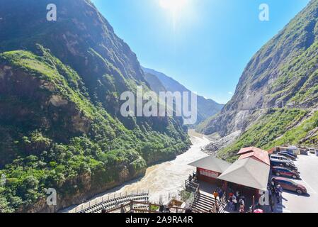 Natur Landschaft des Tiger Leaping Gorge Stockfoto