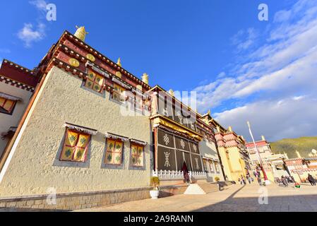 Songzanlin Kloster, Tibetische Tempel im Shangri-La Stockfoto