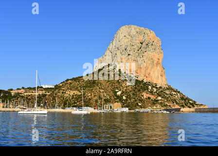 Peñon d'Ifach Felsen oder Calpe, Calpe, Spanien Stockfoto