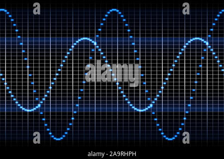 Ein Bild einer Schallwelle Grafik Stockfoto