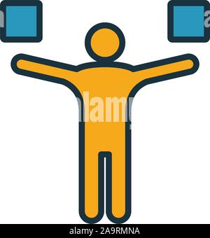 Stabilität Symbol. Einfaches Element von der Produktivität icons Collection. Kreative Stabilität Symbol ui, ux, Anwendungen, Software und Infografiken Stock Vektor
