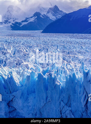 Reich der Blues der Moreno Gletscher, Los Glacieres Nationalpark, Argentinien, Patagonien Icefield Stockfoto