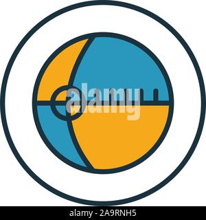 Drehratensensor Symbol. Einfaches Element von Sensoren icons Collection. Kreative Gyroskop Symbol ui, ux, Anwendungen, Software und Infografiken Stock Vektor