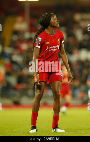 Anfield, Liverpool, Merseyside, UK. 17. Nov, 2019. Frauen Super League Fußball -, Liverpool Frauen versus Everton; Rinsola Babajide des FC Liverpool Frauen - Redaktionelle Verwendung Credit: Aktion plus Sport/Alamy leben Nachrichten Stockfoto