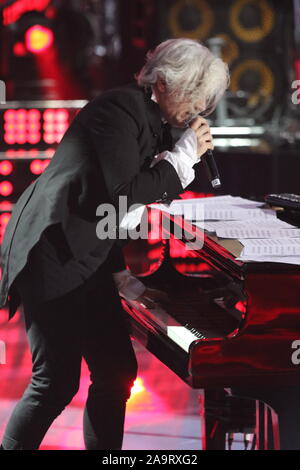 Show mit dem Titel UNA STORIA DA CANTARE, auf der Bühne im italienischen TV-Sender RAI. Im Bild Morgan, Sänger (Foto von Salvatore Esposito/Pacific Press) Stockfoto