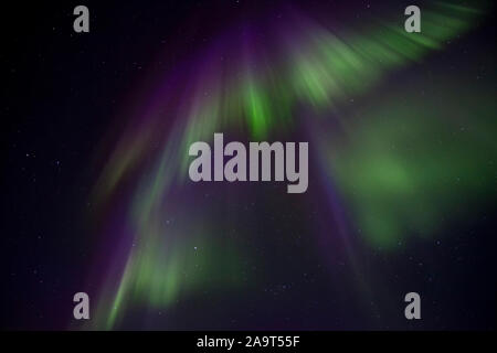 Finnisch- Lappland, Aurora Borealis, Nordlicht, Polarlicht, Stockfoto
