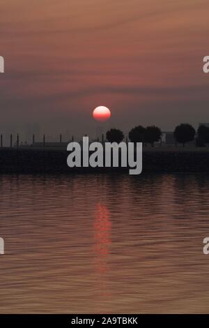 Die aufgehende Sonne Stockfoto