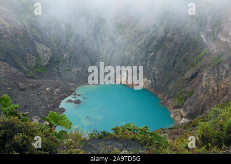 Vulkan Irazú, Parque Nacional Volcan Irazu, Cartago, Costa Rica Stockfoto