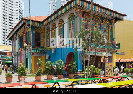 Das ehemalige Haus von Tan Teng Niah, in Little India, Singapur Stockfoto