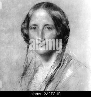 Elizabeth Gaskell, Elizabeth Cleghorn Gaskell (1810-1865), Frau Gaskell, englischer Schriftsteller und Biograph, und Short story writer Stockfoto