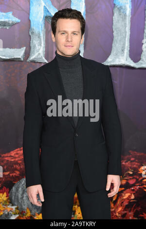 London, Großbritannien. 17. Nov, 2019. LONDON, GROSSBRITANNIEN. November 17, 2019: Jonathan Groff ankommen für die Frozen 2' Europäische Premiere am BFI South Bank, London. Bild: Steve Vas/Featureflash Credit: Paul Smith/Alamy leben Nachrichten Stockfoto