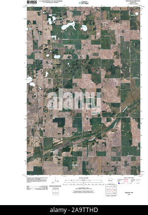 USGS TOPO Karte MInnesota MN Winger 20100817 TM Wiederherstellung Stockfoto