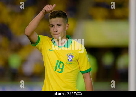 Brasilia, Brasilien. 17. Nov, 2019. Pedro Lucas während U 17 Mexiko und Brasilien. FIFA U17-WM-Finale. Bezerrão Stadion. Brasilia DF. (Foto: Reinaldo Reginato/Fotoarena) Credit: Foto Arena LTDA/Alamy leben Nachrichten Stockfoto