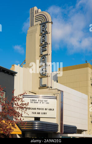 Smith Rafael Film Center Theater Festzelt in San Rafael, Kalifornien, USA. Stockfoto