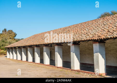 Mission La Purisima Concepción ist eine spanische Mission in Lompoc, Kalifornien. Es war am 8. Dezember 1787 gegründet. Stockfoto