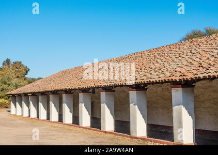 Mission La Purisima Concepción ist eine spanische Mission in Lompoc, Kalifornien. Es war am 8. Dezember 1787 gegründet. Stockfoto