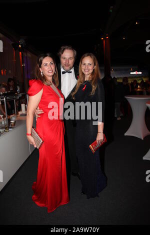 Katja Fischer, Stephan Grossmann mit Ehefrau Lidija Großmann bei der 14. Hoffe Gala 2019 im Schauspielhaus. Dresden, Stockfoto