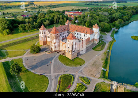 Mir Burganlage, ein UNESCO-Weltkulturerbe in Weißrussland. Stockfoto