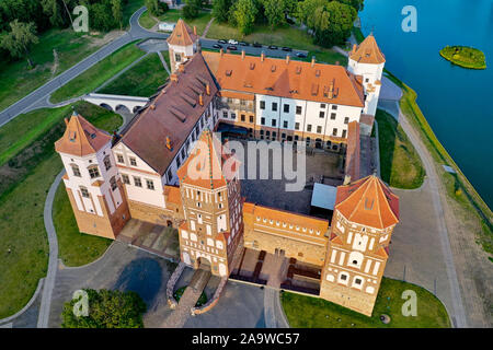 Mir Burganlage, ein UNESCO-Weltkulturerbe in Weißrussland. Stockfoto