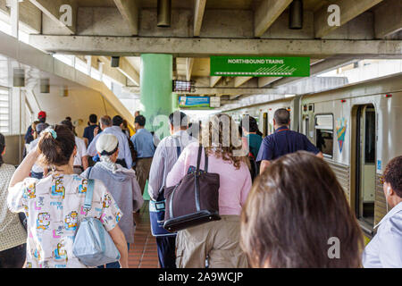 Miami Florida, Civic Center Metrorail Station, Passagiere Fahrer, Besucher reisen Reise Tour Tourismus Wahrzeichen Cultu Stockfoto